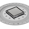 INFINITY DRAIN LSD4 BP PS LSD 4 4" x 4" LSD 4 Solid Style Complete Kit in Polished Stainless with PVC Bonded Flange, 2", 3" and 4" Outlet