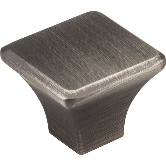 JEFFREY ALEXANDER 972L-BNBDL Marlo 1-1/4" Length Square Knob - Brushed Pewter