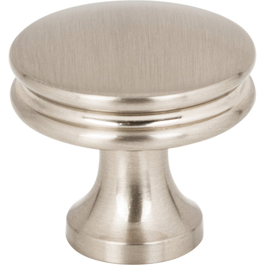 JEFFREY ALEXANDER 445SN Marie 1-1/4" Diameter Mushroom Knob - Satin Nickel