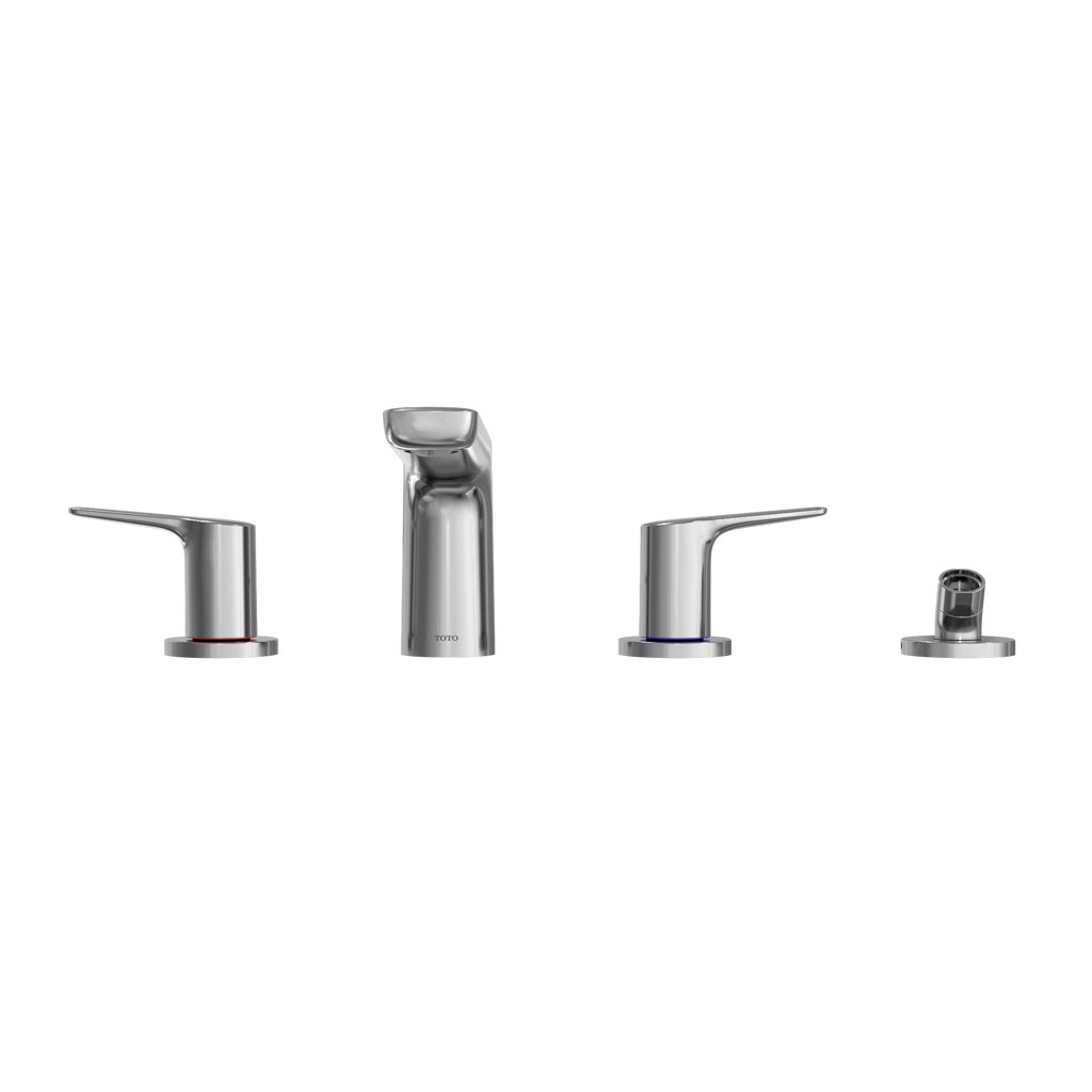 TOTO TBG03202U#CP Gs Four-Hole Deck-Mount Roman Tub Filler Trim With Handshower - Polished Chrome
