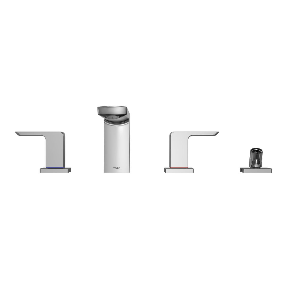 TOTO TBG02202U#CP Gr Two-Handle Deck-Mount Roman Tub Filler Trim With Handshower - Polished Chrome