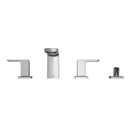 TOTO TBG02202U#CP Gr Two-Handle Deck-Mount Roman Tub Filler Trim With Handshower - Polished Chrome