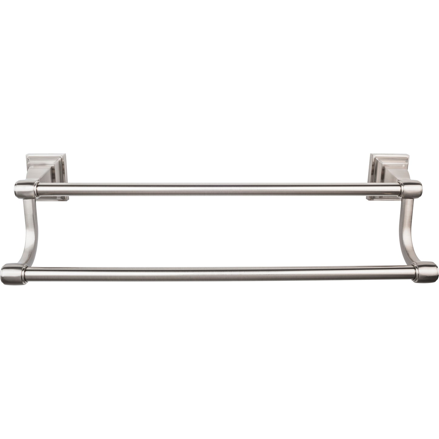 TOP KNOBS STK11BSN TOP BATH (R) Stratton Bath Double 32" Wall Mounted Towel Bar - Brushed Satin Nickel