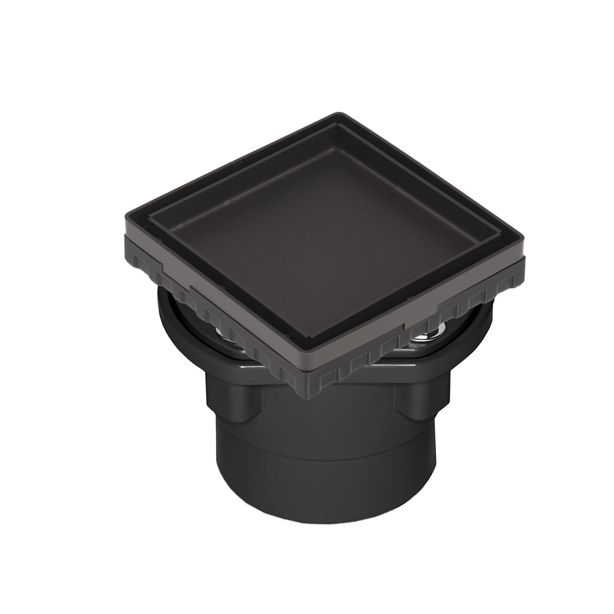 INFINITY DRAIN LTD4-2A ORB LTD 4 4" x 4" LTD 4 Tile Insert Complete Kit in Oil Rubbed Bronze with ABS Drain Body, 2" Outlet