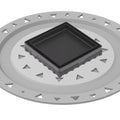 INFINITY DRAIN LTD4 BP BK LTD 4 4" x 4" LTD 4 Tile Insert Complete Kit in Matte Black with PVC Bonded Flange, 2", 3" and 4" Outlet