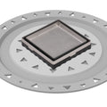 INFINITY DRAIN LTD4 BP SS LTD 4 4" x 4" LTD 4 Tile Insert Complete Kit in Satin Stainless with PVC Bonded Flange, 2", 3" and 4" Outlet
