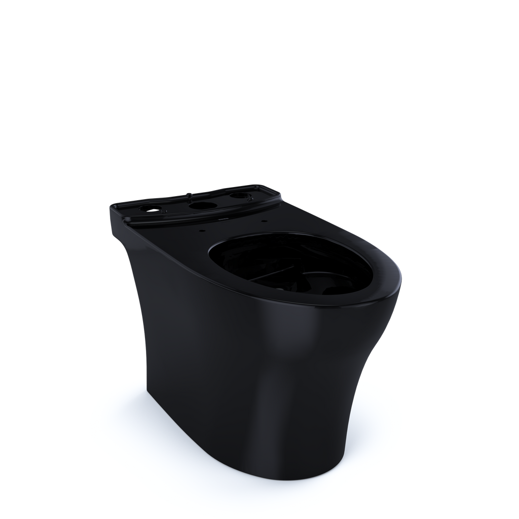 TOTO CT446CEFNT40#51 Aquia Iv Elongated Universal Height Skirted Toilet Bowl - Ebony