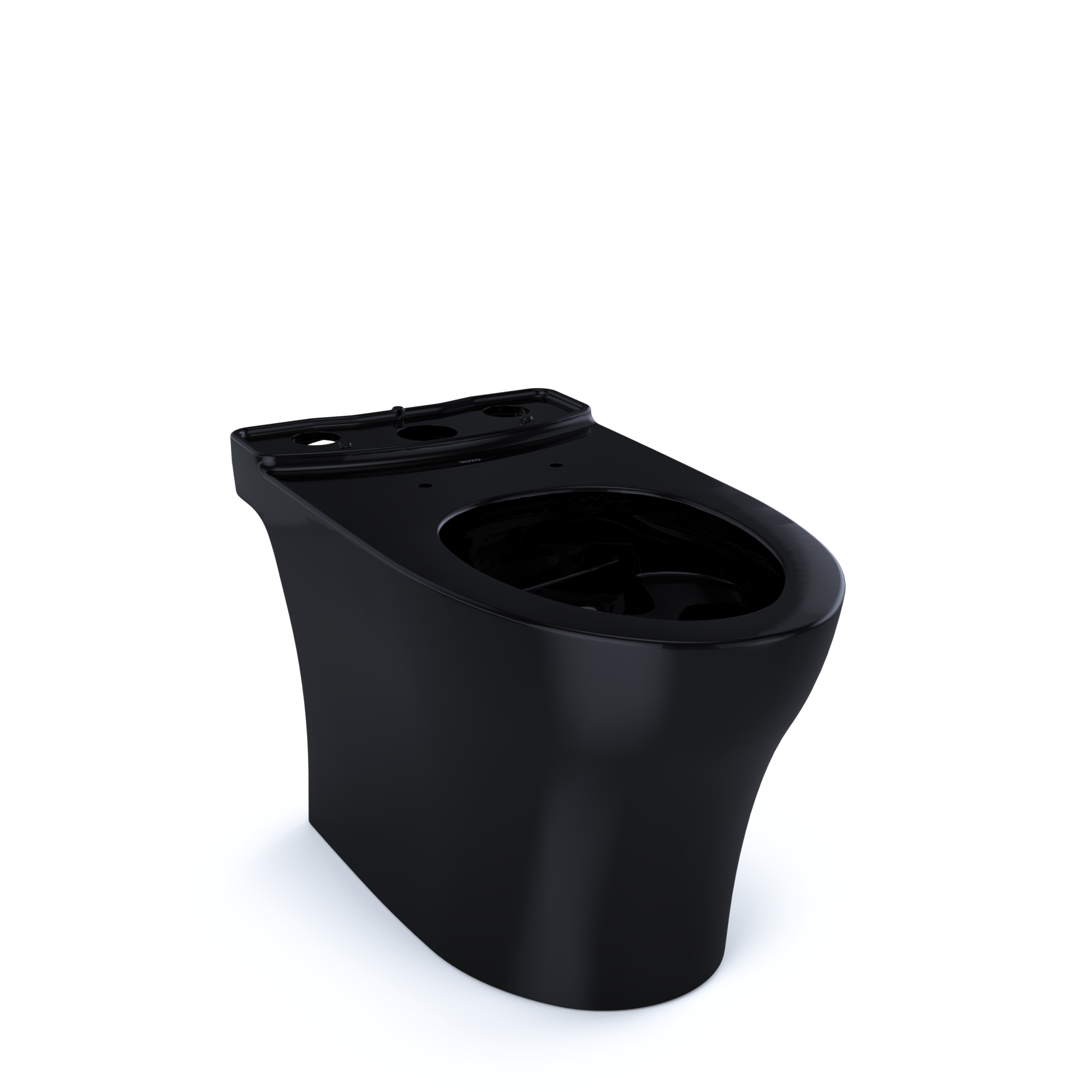 TOTO CT446CEFNT40#51 Aquia Iv Elongated Universal Height Skirted Toilet Bowl - Ebony