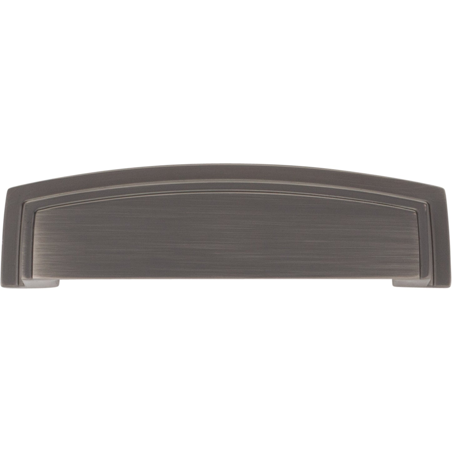 JEFFREY ALEXANDER 141-96BNBDL Renzo 96 mm Center-to-Center Cup/Bin Pull - Brushed Pewter