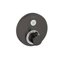 HANSGROHE 15744341 ShowerSelect S Thermostatic Trim for 1 Function, Round - Brushed Black Chrome