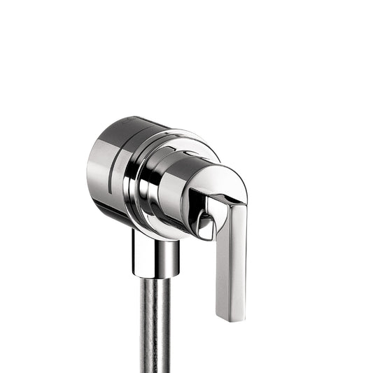 AXOR Citterio Wall Outlet with Check Valves and Volume Control, Lever Handle in Chrome