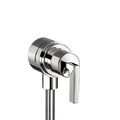 AXOR 39882001 Citterio Wall Outlet with Check Valves and Volume Control, Lever Handle - Chrome
