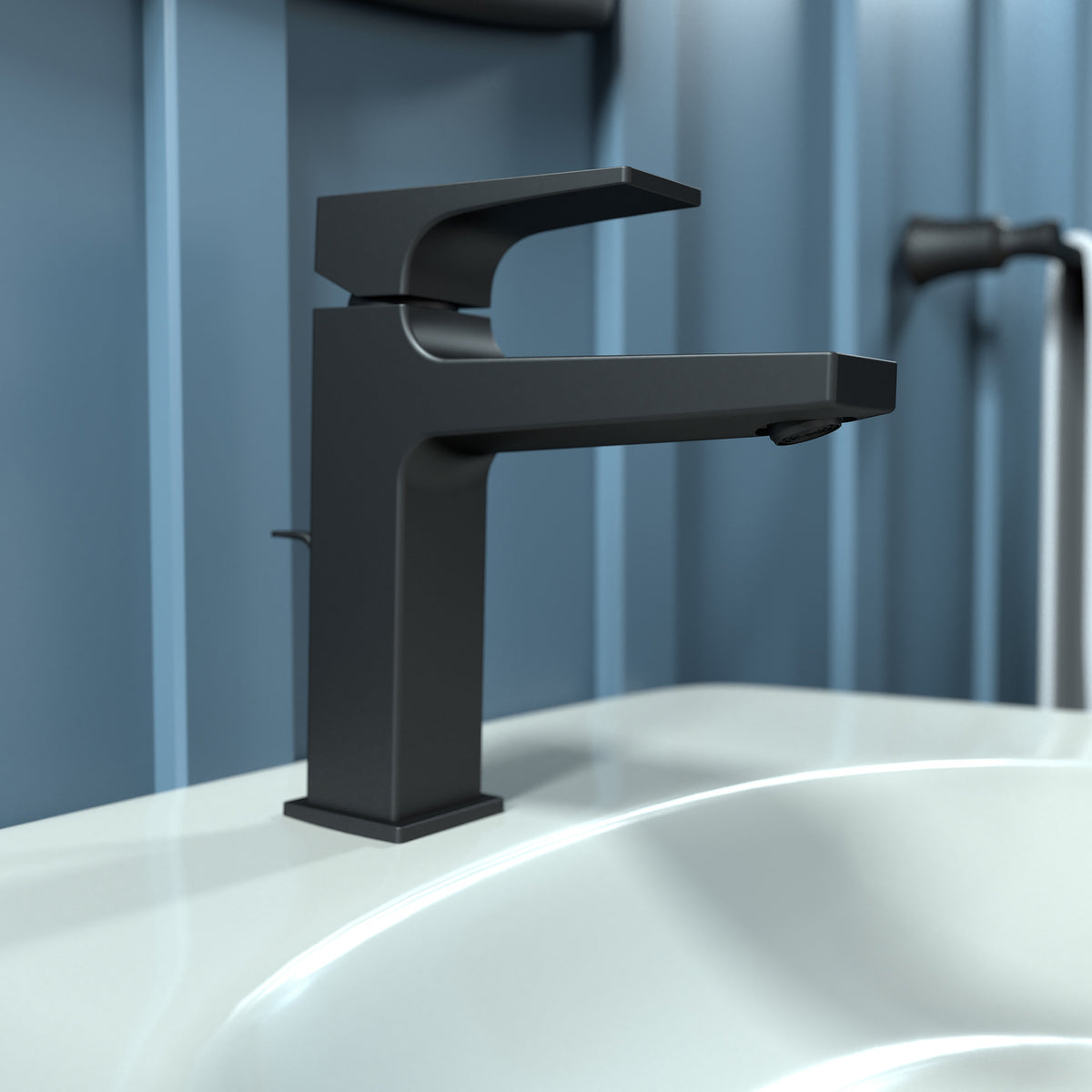 HANSGROHE 32506671 Metropol Single-Hole Faucet 110 with Lever Handle and Pop-Up Drain, 1.2 GPM - Matte Black
