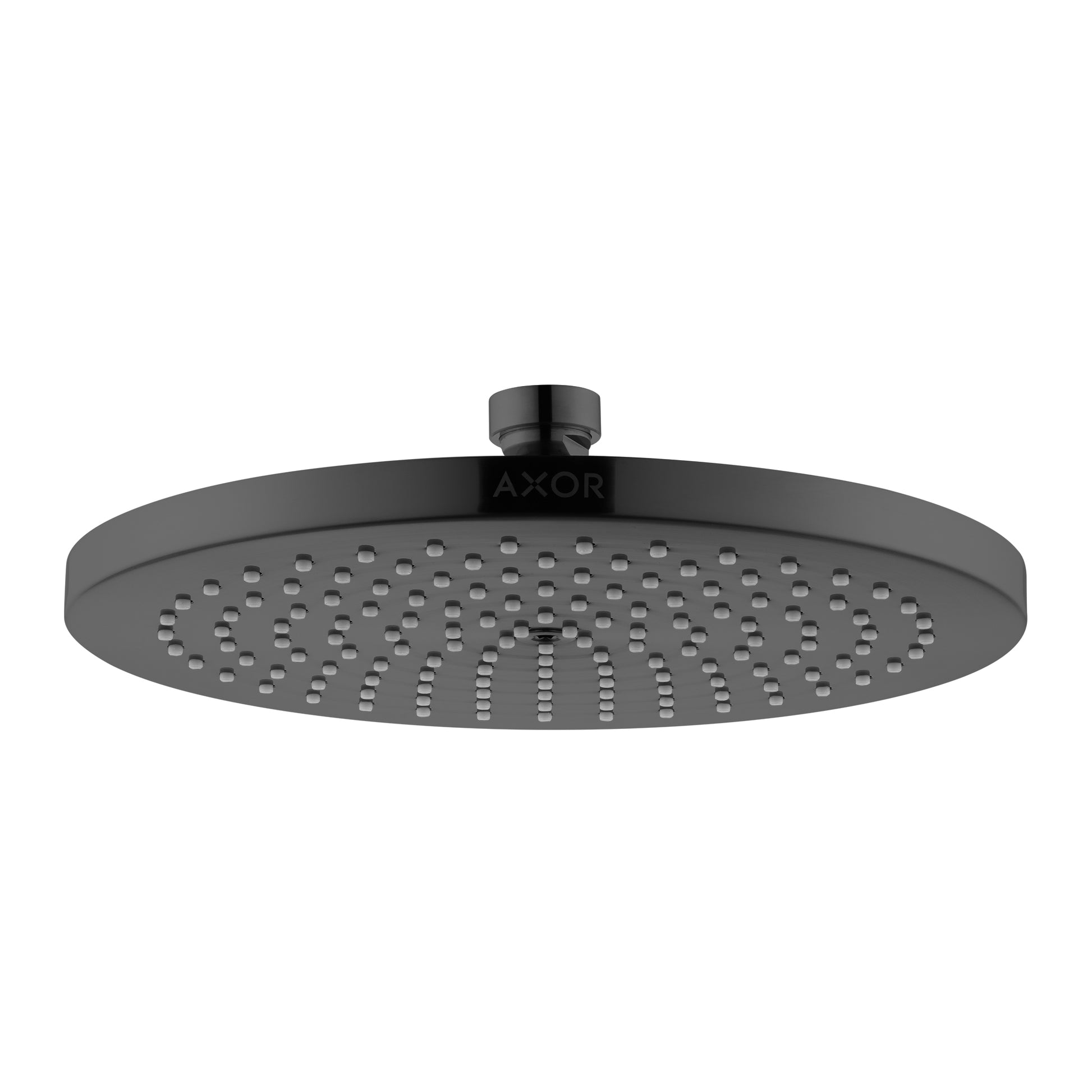 AXOR Starck Showerhead 240 1-Jet, 1.75 GPM in Polished Black Chrome