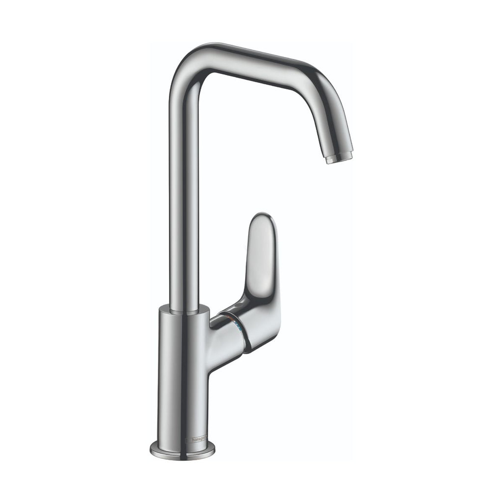 HANSGROHE 31609001 Focus Single-Hole Faucet 240 with Swivel Spout and Pop-Up Drain, 1.2 GPM - Chrome