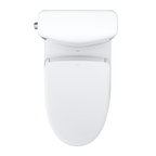 TOTO MW4364736CEMFGN#01 Washlet+ Aquia Iv Cube Two-Piece Elongated Dual Flush 1.28 And 0.9 Gpf Toilet With S7A Contemporary Bidet Seat - Cotton White