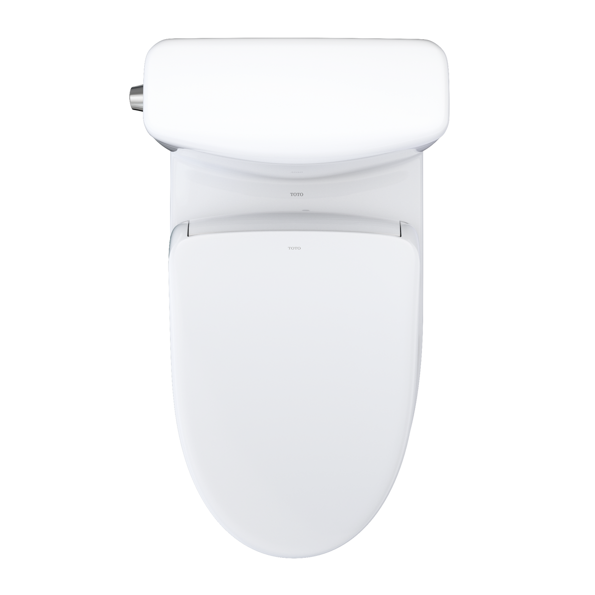 TOTO MW4364736CEMFGN#01 Washlet+ Aquia Iv Cube Two-Piece Elongated Dual Flush 1.28 And 0.9 Gpf Toilet With S7A Contemporary Bidet Seat - Cotton White