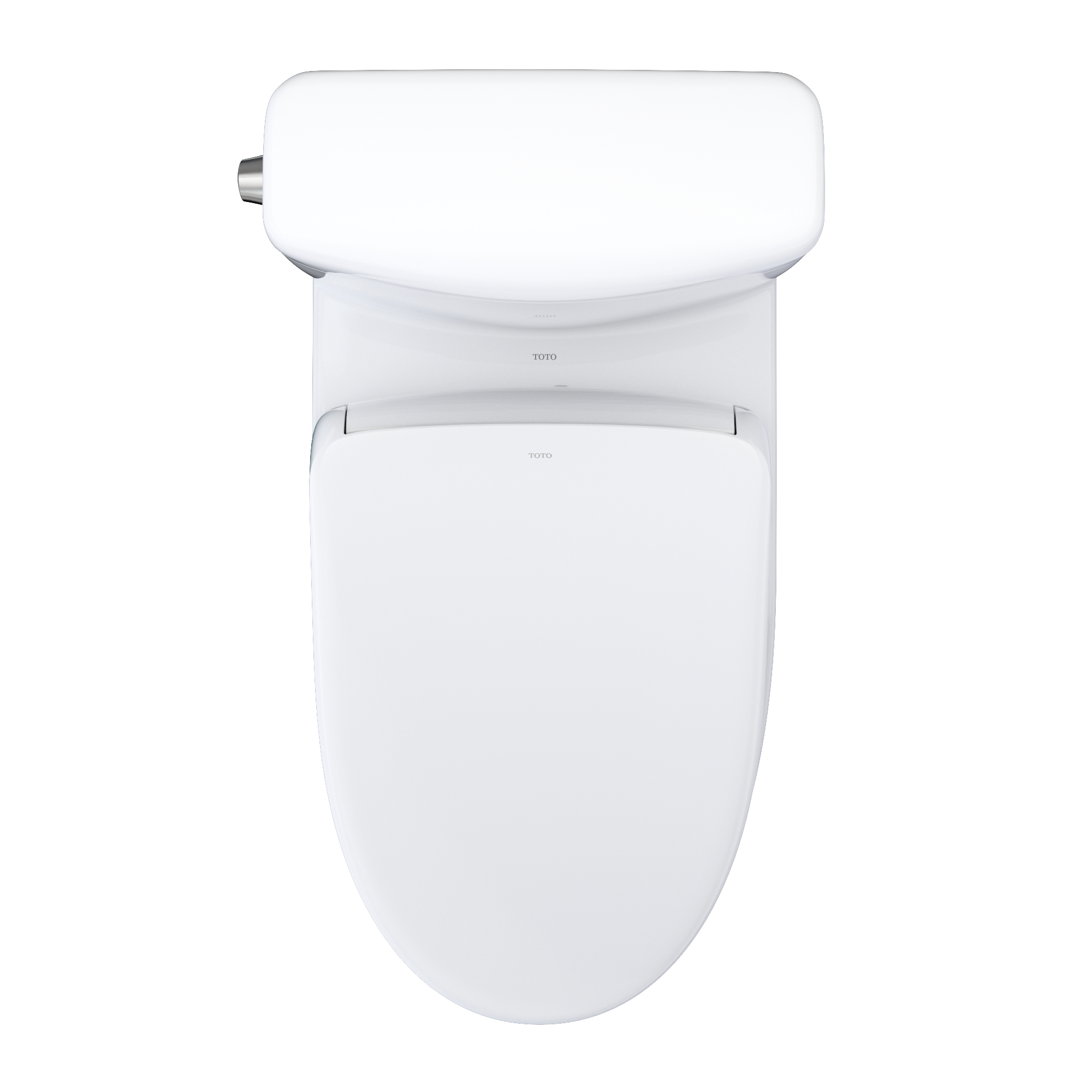TOTO MW4364726CEMFGN#01 Washlet+ Aquia Iv Cube Two-Piece Elongated Dual Flush 1.28 And 0.9 Gpf Toilet With S7 Contemporary Bidet Seat - Cotton White