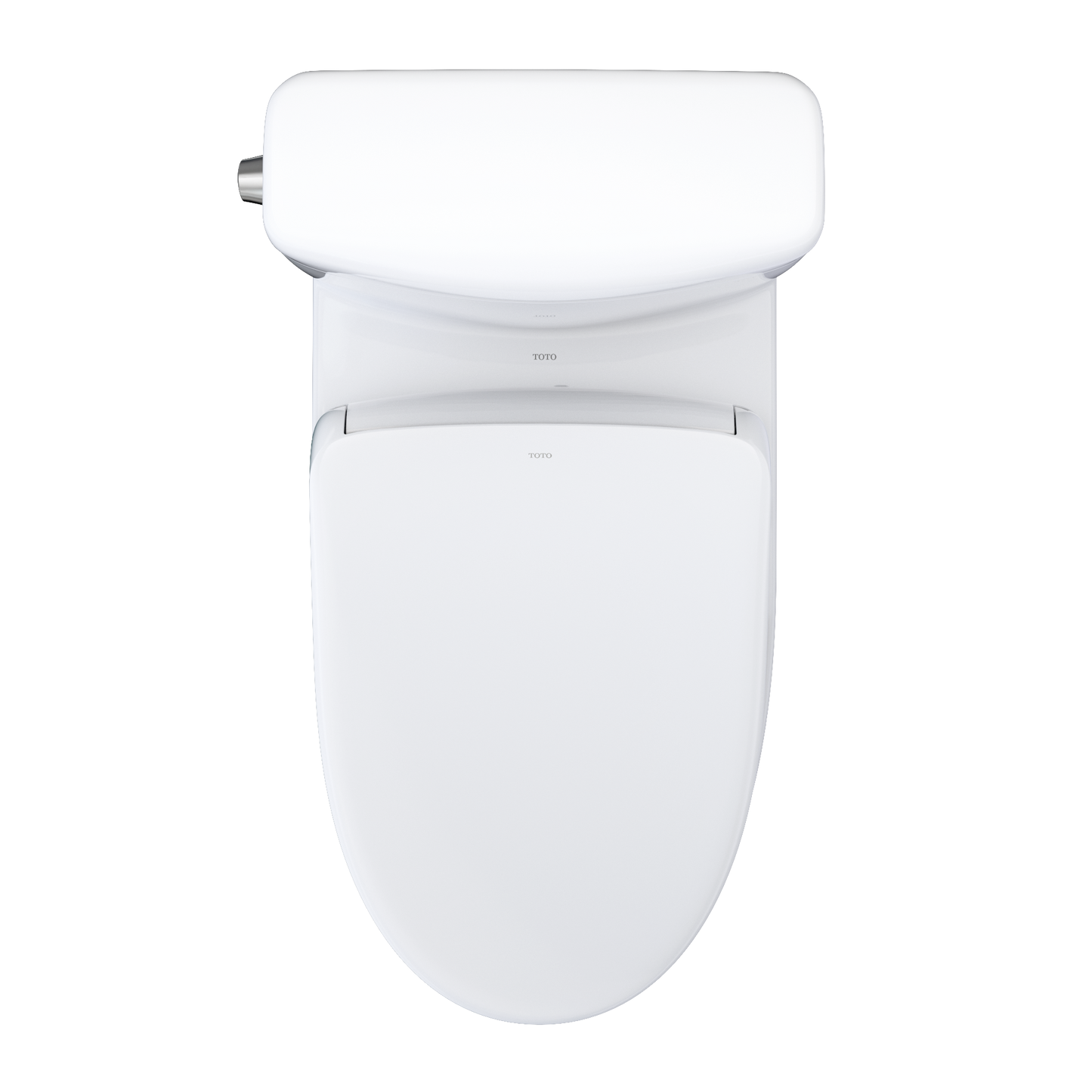 TOTO MW4364736CEMFGNA#01 Washlet+ Aquia Iv Cube Two-Piece Elongated Dual Flush 1.28 And 0.9 Gpf Toilet With Auto Flush S7A Contemporary Bidet Seat - Cotton White