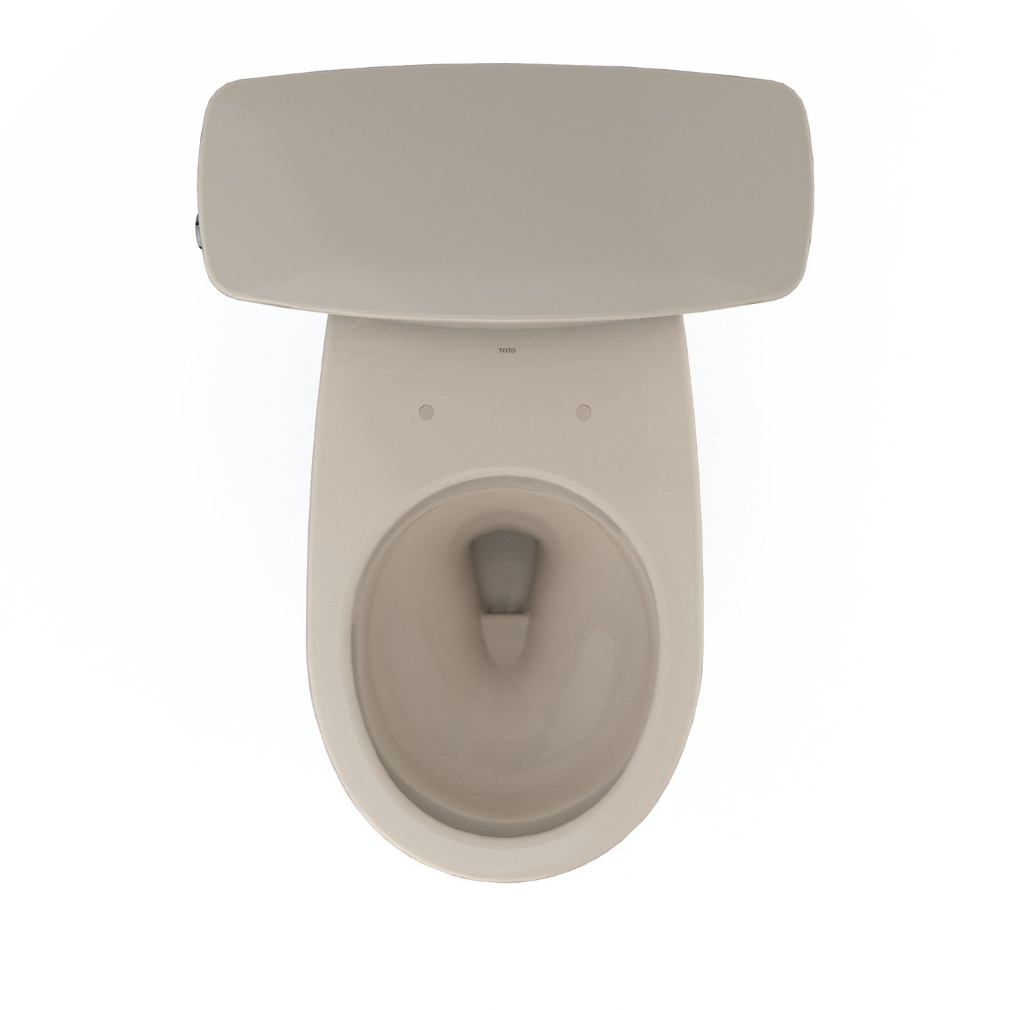 TOTO CST785CEFG#03 Drake Transitional Two-Piece Round 1.28 Gpf Universal Height Tornado Flush Toilet With Cefiontect - Bone