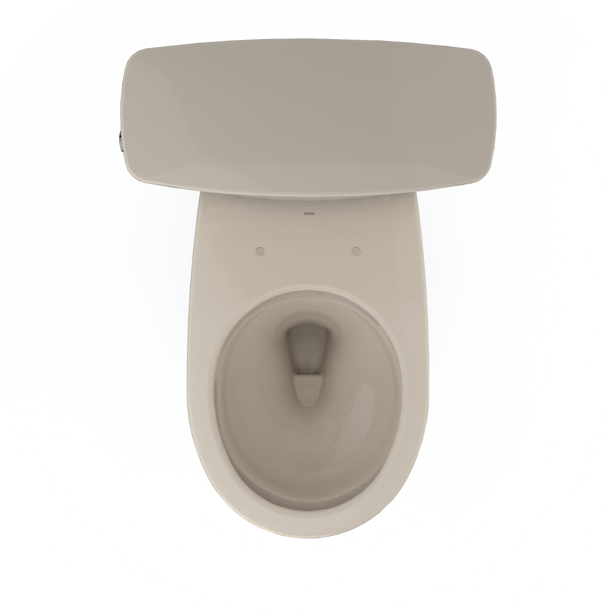 TOTO CST785CEFG#03 Drake Transitional Two-Piece Round 1.28 Gpf Universal Height Tornado Flush Toilet With Cefiontect - Bone