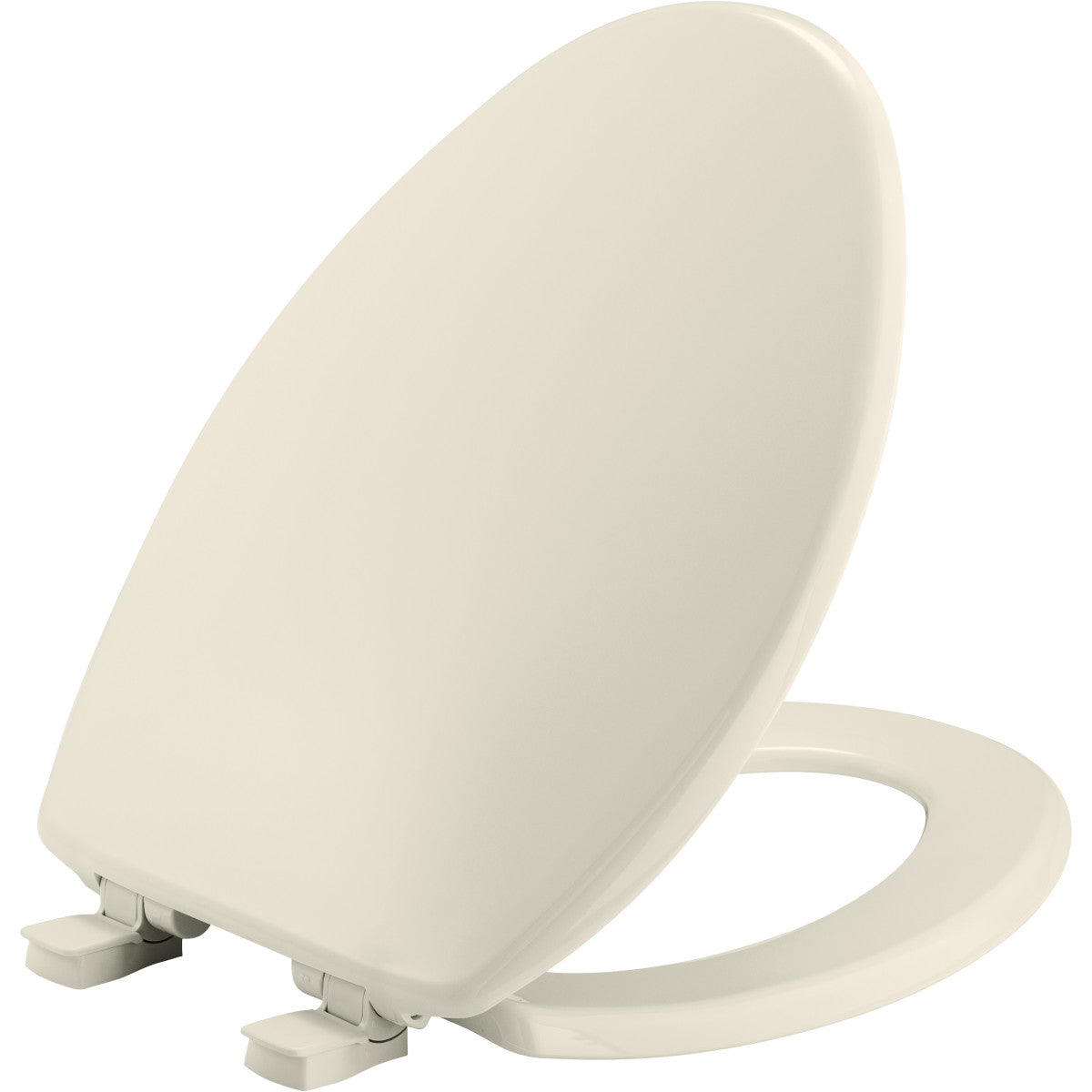 Bemis Elongated Plastic Toilet Seat in Biscuit with Easy•Clean and Whisper•Close Hinge