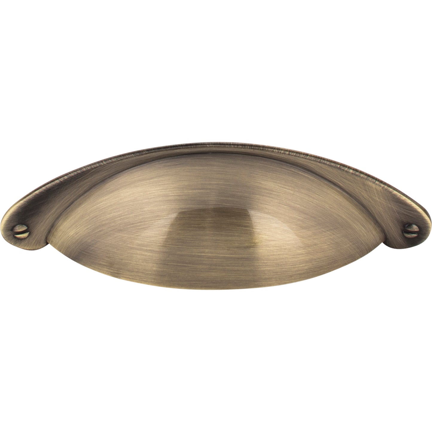 JEFFREY ALEXANDER 8233-AB Lyon 3" Center-to-Center Cup/Bin Pull - Brushed Antique Brass