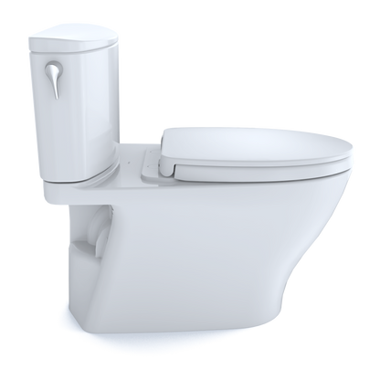 TOTO MS442124CEFG#01 Nexus Two-Piece Elongated 1.28 Gpf Universal Height Toilet With Cefiontect And Ss124 Softclose Seat - Cotton White