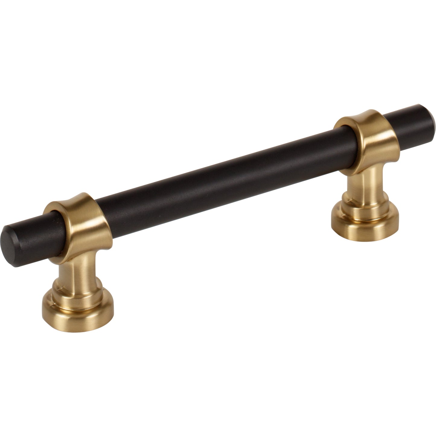 TOP KNOBS M2704 Bit 3 3/4" Center to Center Bar Pull - Flat Black and Honey Bronze