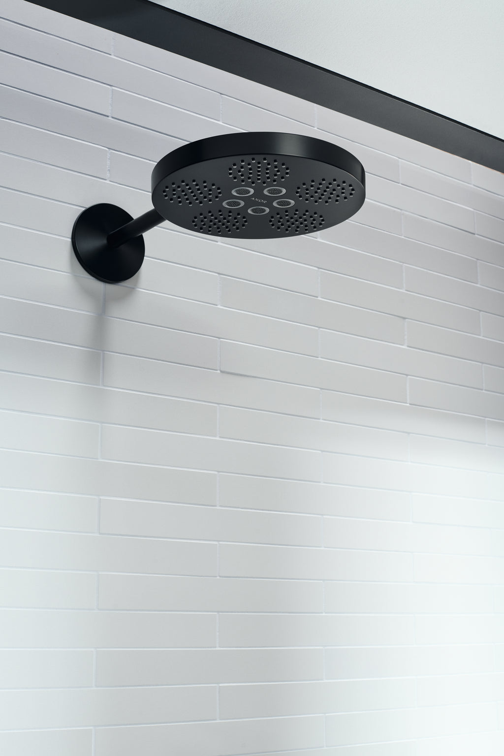 AXOR 48481671 ONE Showerhead 280 2-Jet with Showerarm Trim, 2.5 GPM - Matte Black