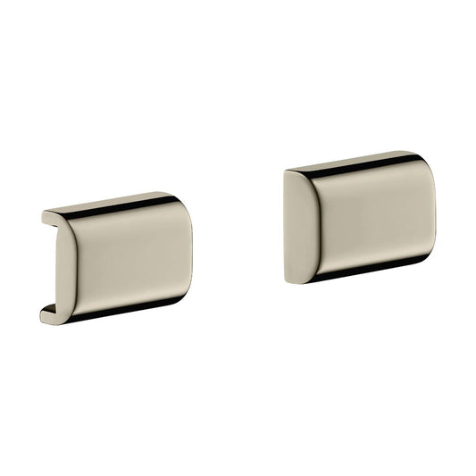 AXOR 42871830 Universal SoftSquare Cover for rail (2 pieces) - Polished Nickel