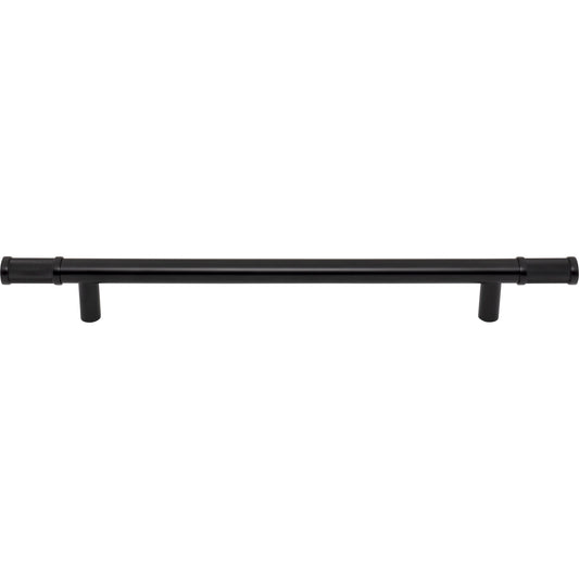 TOP KNOBS TK3238BLK Burnham 12" Center to Center Bar Pull - Flat Black