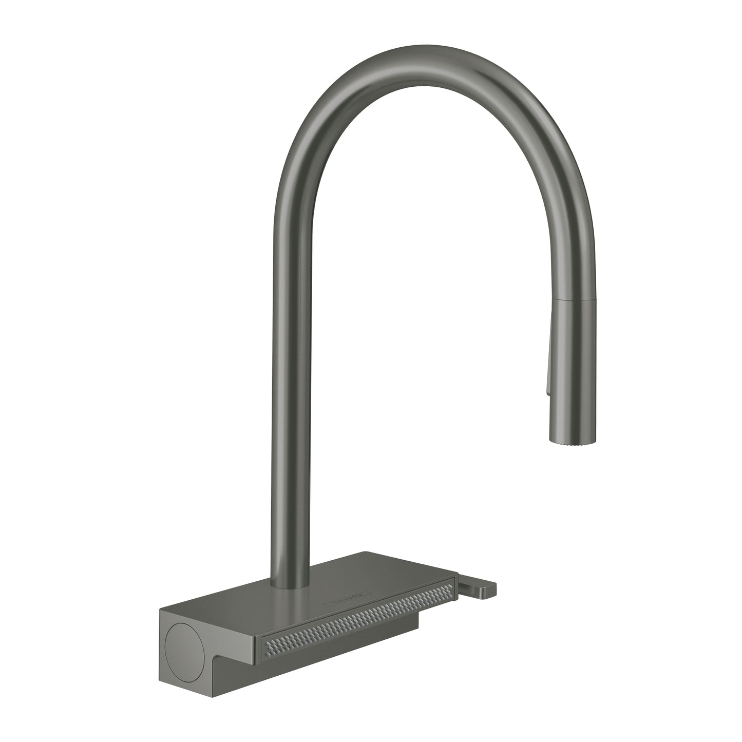 HANSGROHE 73837341 Aquno Select HighArc Kitchen Faucet, 3-Spray Pull-Down, 1.75 GPM in Brushed Black Chrome