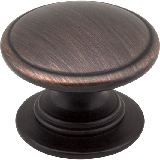 JEFFREY ALEXANDER 3980-DBAC Durham 1-1/4" Diameter Mushroom Knob - Brushed Oil Rubbed Bronze