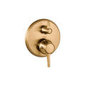 HANSGROHE 15752141 Ecostat Classic Thermostatic Trim with Volume Control, Round - Brushed Bronze