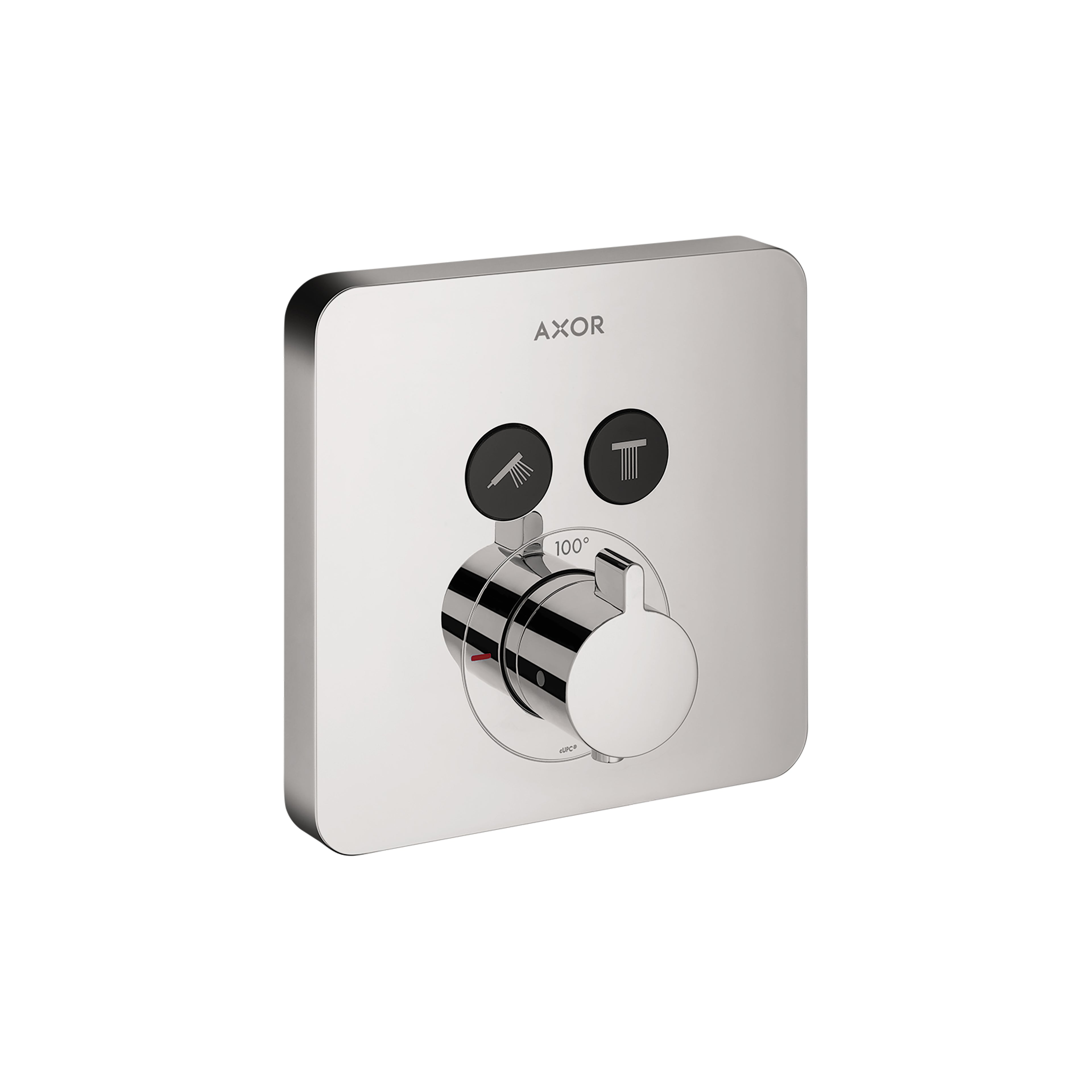 AXOR 36707001 ShowerSelect Thermostatic Trim SoftCube for 2 Functions - Chrome