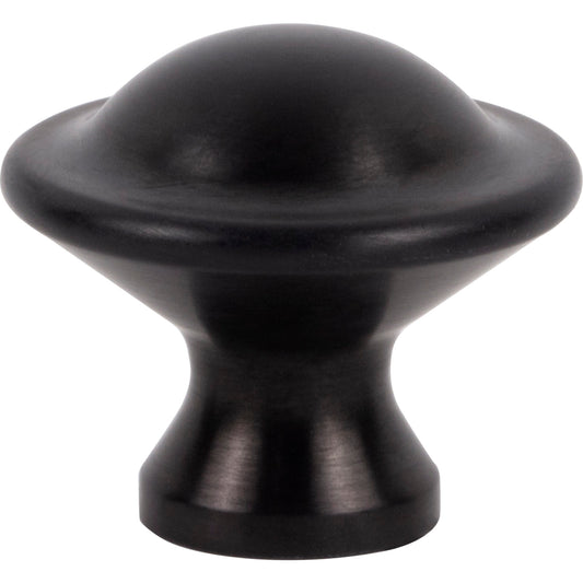 ATLAS A979-BL Torrance 1 1/8" Length Round Knob - Matte Black