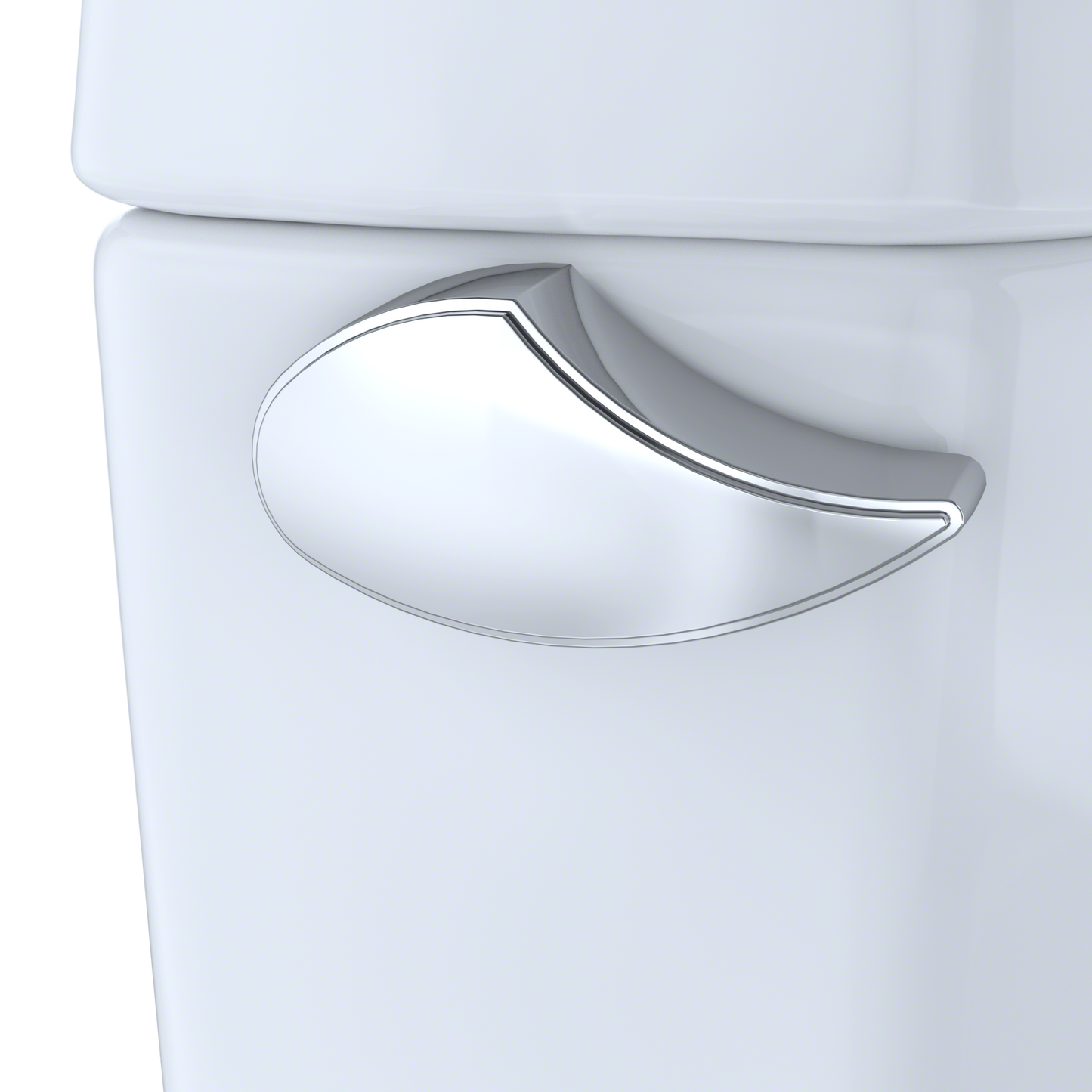 TOTO CST453CEFRG#01 Drake II Two-Piece Round 1.28 GPF Universal Height Toilet with CEFIONTECT and Right-Hand Trip Lever , Cotton White