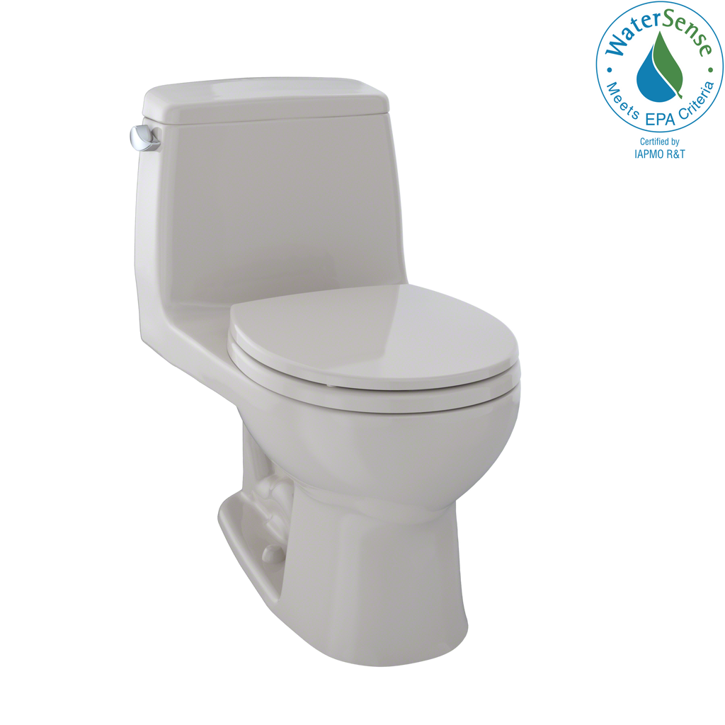 TOTO MS853113E#12 Eco Ultramax One-Piece Round Bowl 1.28 Gpf Toilet - Sedona Beige
