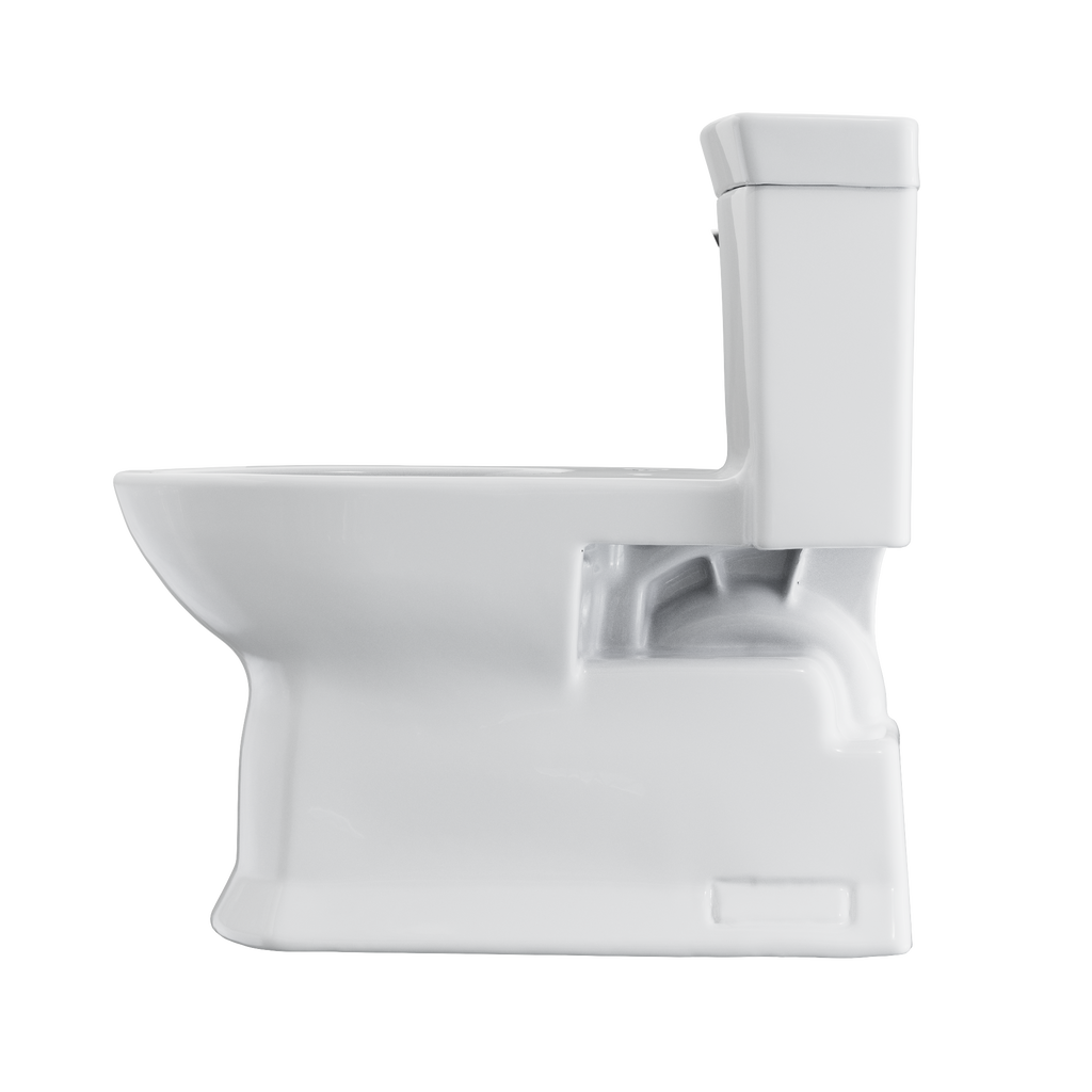 TOTO CST964CEFGAT40#01 Soiree One Piece Elongated 1.28 Gpf Universal Height Skirted Toilet With Cefiontect - Cotton White
