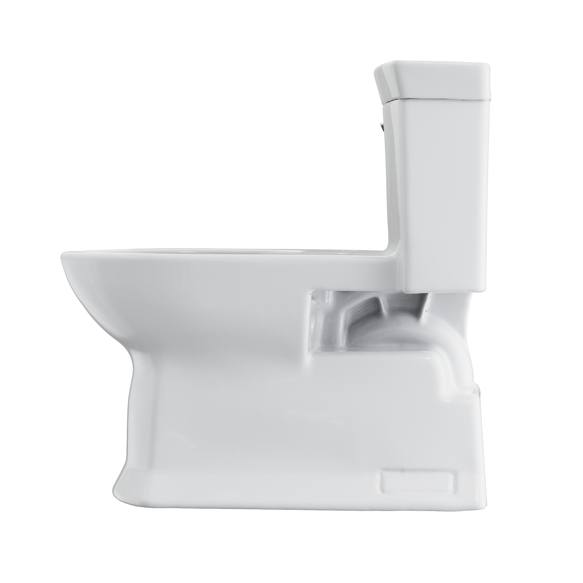 TOTO CST964CEFGAT40#01 Soiree One Piece Elongated 1.28 Gpf Universal Height Skirted Toilet With Cefiontect - Cotton White