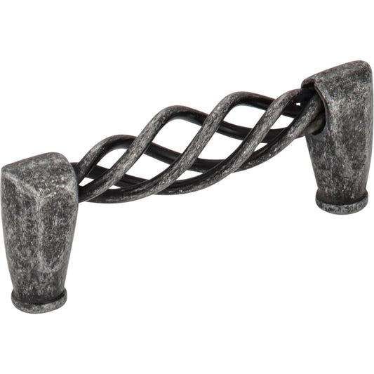 JEFFREY ALEXANDER I300-SIM Zurich 3" Center-to-Center Bar Pull , Distressed Antique Silver