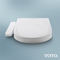 TOTO SW3074#01 WASHLET C2 Electronic Bidet Toilet Seat with PREMIST and EWATER+ Wand Cleaning , Cotton White