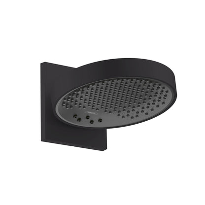 HANSGROHE 26235671 Rainfinity Showerhead 250 3-Jet with Wall Connector Trim, 1.75 GPM - Matte Black