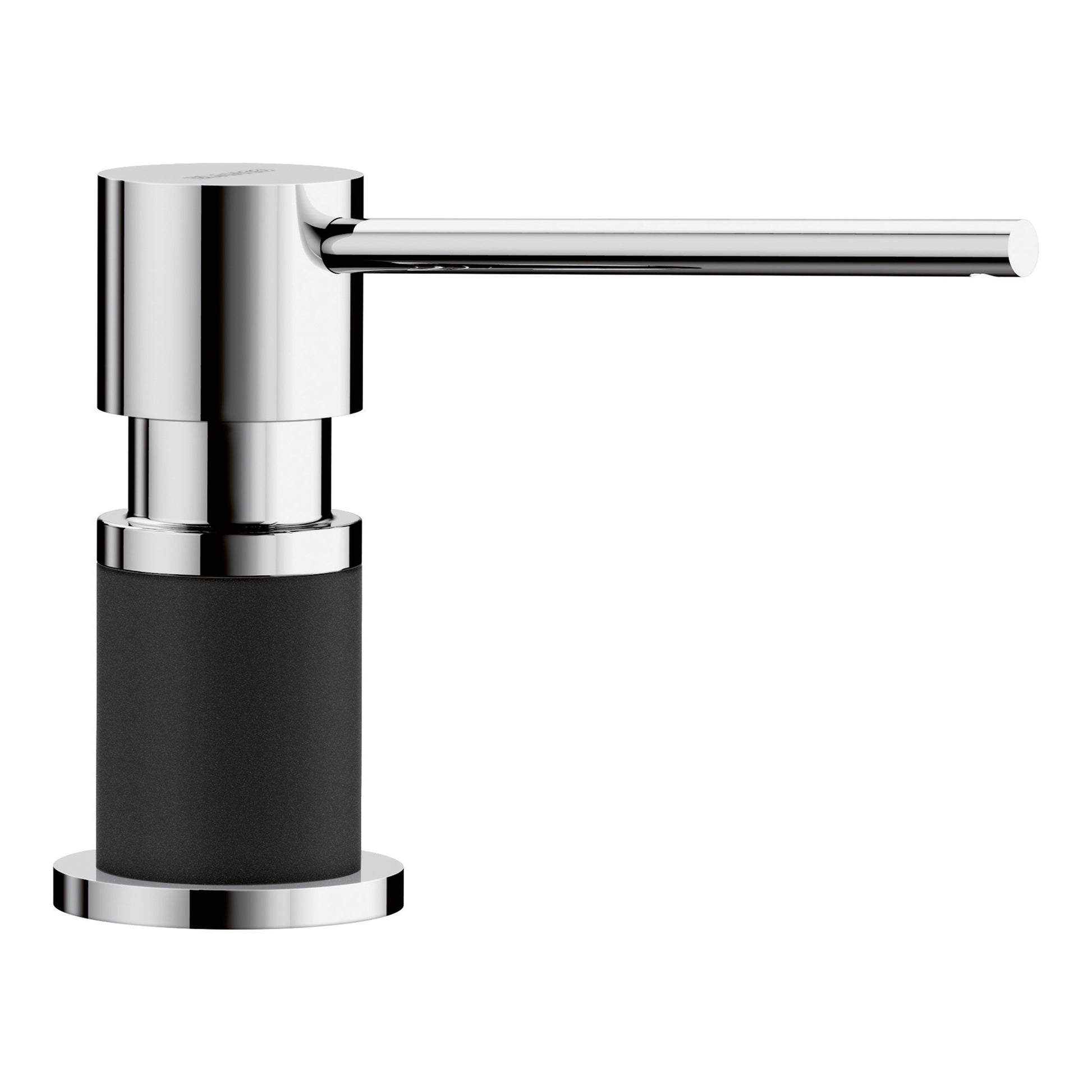 BLANCO 402574 Lato Lato Soap Dispenser - Chrome/Coal Black in Chrome/Coal Black