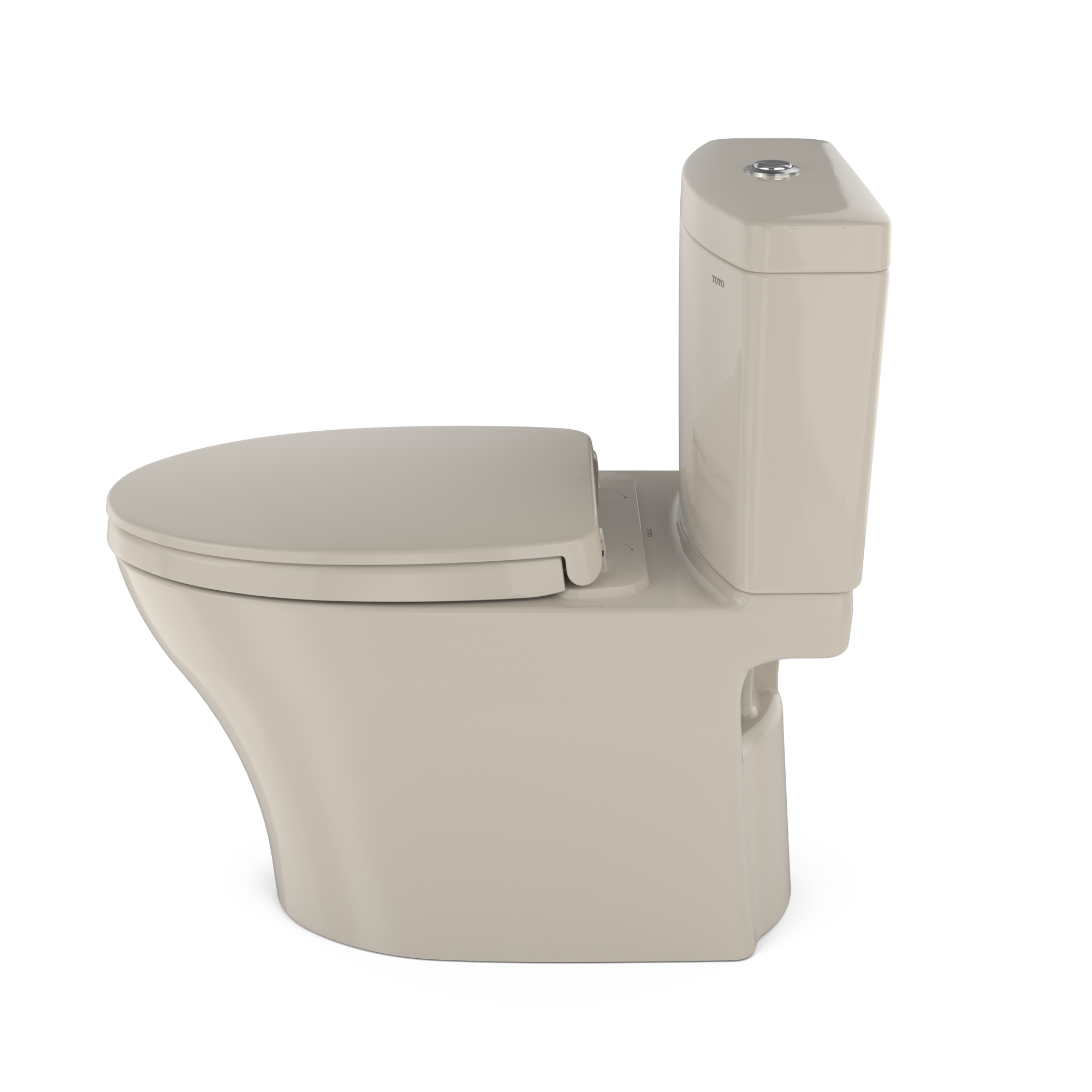 TOTO MS446124CEMFGN#03 Aquia Iv Two-Piece Elongated Dual Flush 1.28 And 0.9 Gpf Universal Height Toilet With Cefiontect - Bone