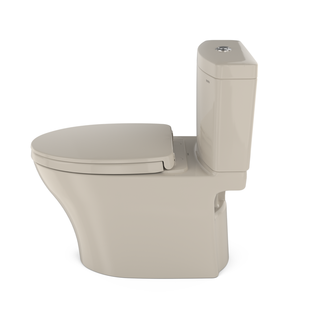 TOTO MS446124CEMGN#03 Aquia Iv Washlet+ Two-Piece Elongated Dual Flush 1.28 And 0.9 Gpf Toilet With Cefiontect - Bone
