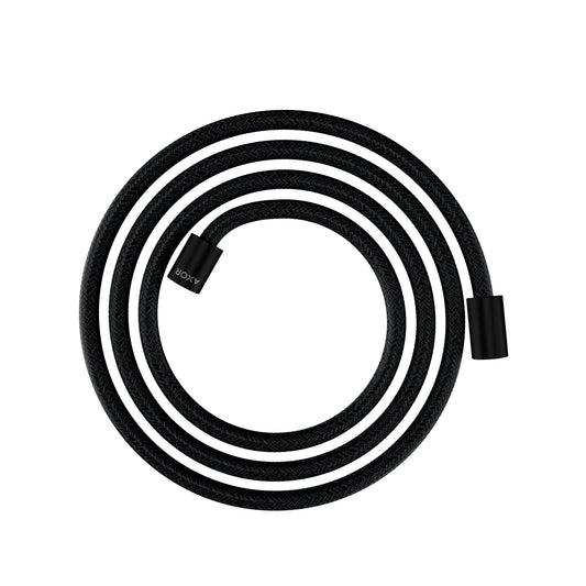 AXOR 28291670 Shower Solutions Textile Hose with Cylindrical Nut, 79" - Matte Black