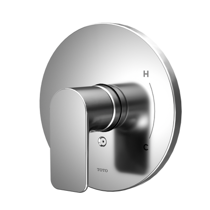 TOTO TS362P#CP Oberon Round 7 Inch Pressure Balance Valve Shower Trim - Polished Chrome
