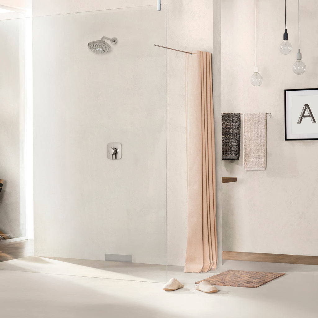 HANSGROHE 04911820 Croma Select E Pressure Balance Shower Set with Rough, 2.0 GPM - Brushed Nickel